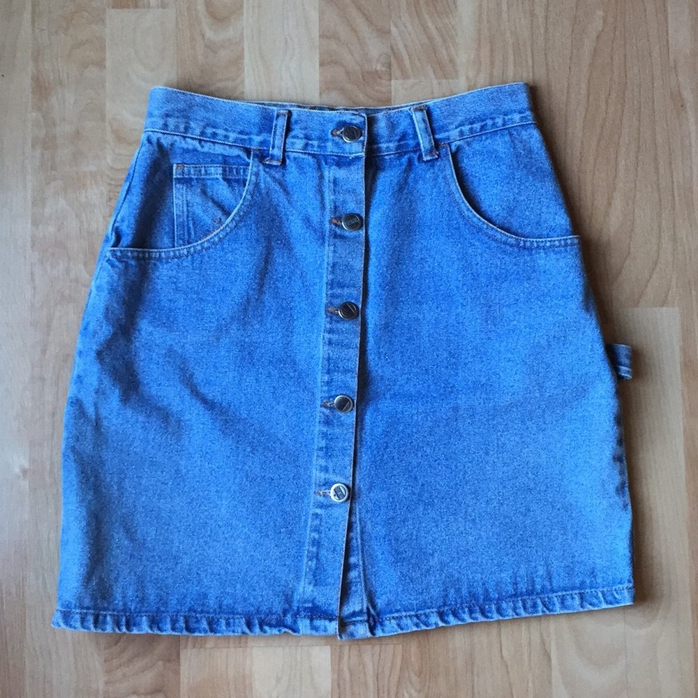 💙Vintage denim high waisted skirt💙